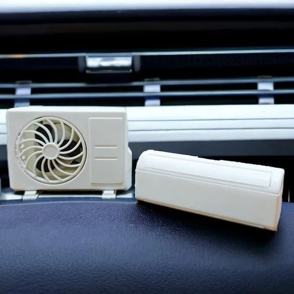 MINIATURE AC DESIGN SOLAR-POWERED CAR AIRFRESHNER DIFFUSER (COD)🚚