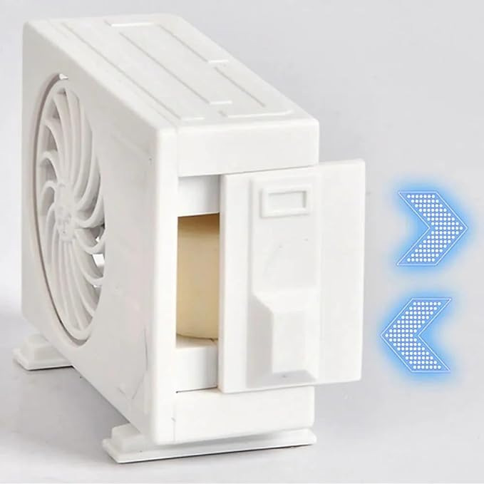 MINIATURE AC DESIGN SOLAR-POWERED CAR AIRFRESHNER DIFFUSER (COD)🚚