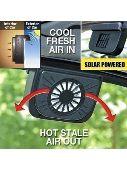 Solar Powered Rubber Stripping Car Ventilation Auto Cool Fan (COD)🚚