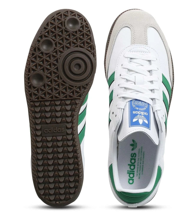 ADIDAS SAMBA OG WHITE & GREEN SNEAKERS (COD)🚚19 RS ADVANCE