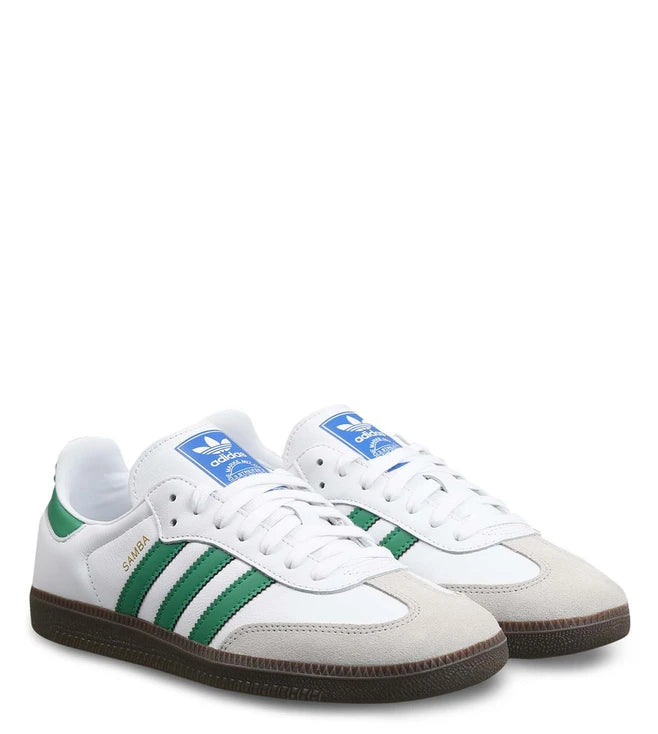 ADIDAS SAMBA OG WHITE & GREEN SNEAKERS (COD)🚚19 RS ADVANCE