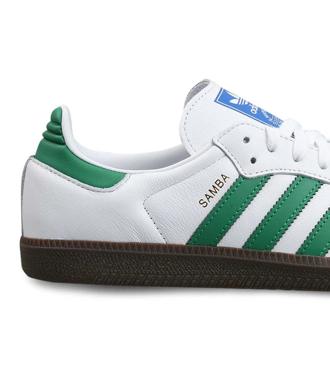 ADIDAS SAMBA OG WHITE & GREEN SNEAKERS (COD)🚚19 RS ADVANCE