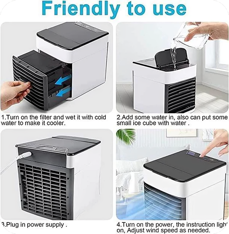 Mini Portable Cooler and Humidifier