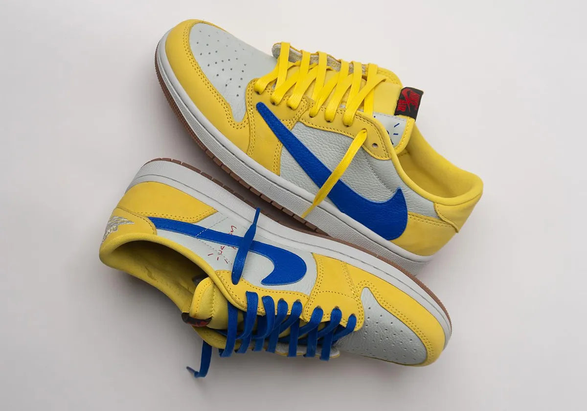 TRAVISCOTT JORDAN 1 LOW CANARY  (COD) 🚚19 RS ADVANCE