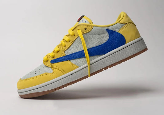 TRAVISCOTT JORDAN 1 LOW CANARY  (COD) 🚚19 RS ADVANCE